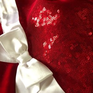 Pink & Violet Red Velvet Special Occasion Dress